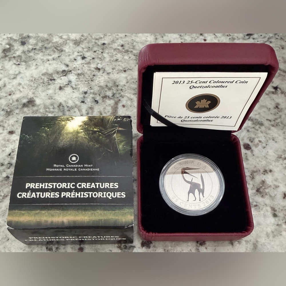 2013 Quetzalcoatlus 25-Cent Colored Coin